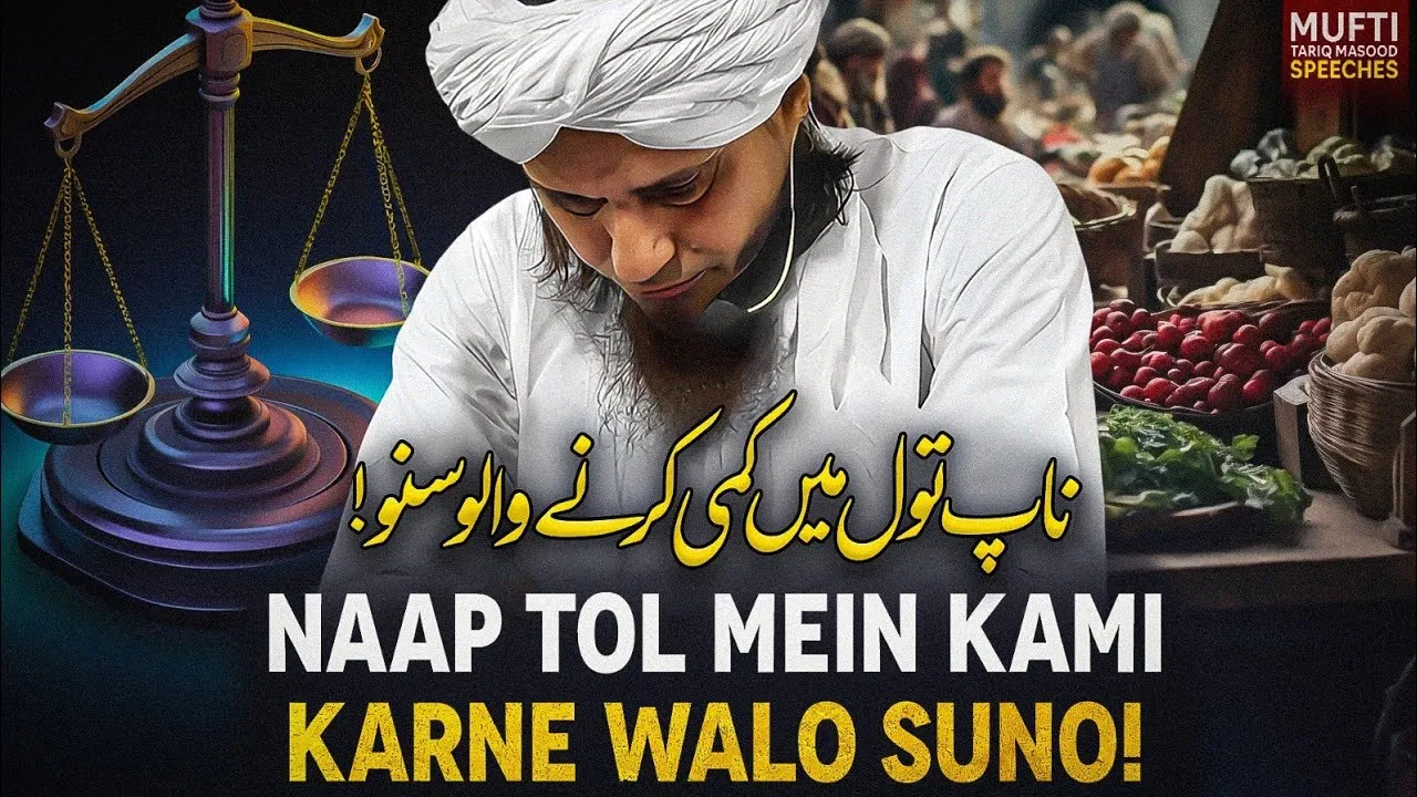 Naap Tool Mein Kami Karne Walo Suno  | Mufti Tariq Masood Speeches